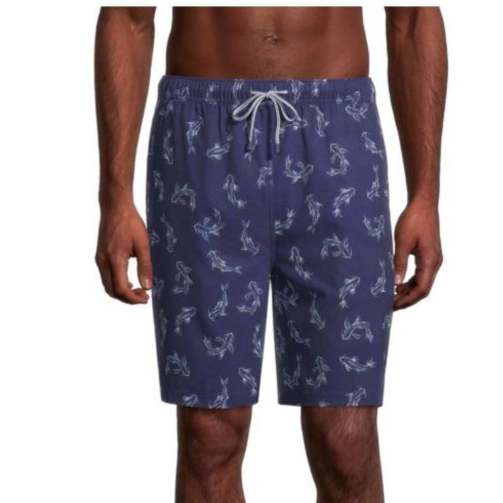 NWT Peter Millar Secret Cove Atlantic Blue Swim Trunks - Sz S